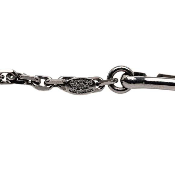 CHANEL Authentic Black Logo Necklace - Picture 6 of 7